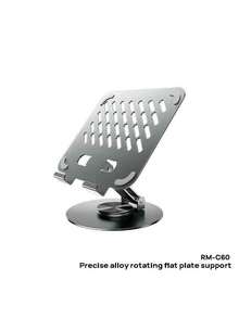 REMAX RM-C60 Soporte de aluminio de precisión duradero, liviano y resistente, rotación amortiguada, plegable y portátil, apto para dispositivos móviles, verde malaquita