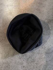 1 pieza Gorro de punto estilo estadounidense para mujer, accesorio de ropa de calle casual y cálido para otoño/invierno