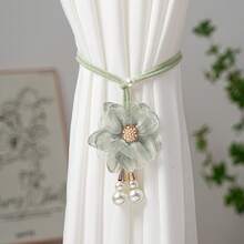 可调节珍珠花朵窗帘绑带，窗帘绳绑带 - 彩色 - 查看 5