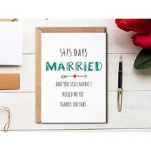 15th Anniversary Card - 5475 Days Married - Funny Wedding Anniversary Card - Husband Wife Couple - 1__ - 查看 4