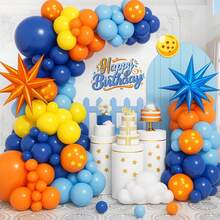 103pcs Dragon Balloons Dragon Z Decoration, Dragon Stars Balls Birthday Party Decoration Supplies, Dragon Z Latex Balloon Arch For Cartoon Game Theme Party Decorations - Multicolor - View 4