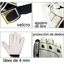 Guantes de Portero para Adultos y Adolescentes y niños,Antideslizantes, Resistentes al Desgaste de Guantes de fútbol para Entrenamiento y Partido,con excelente amortiguación,Varios tamaños - 10 - Ver 4