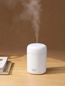 300毫升超声波香薰机，7色氛围灯，USB桌面冷雾加湿器，2种喷雾模式，便携式空气清新剂，适用于卧室、办公室、家庭（含6种精油） - 黑色 - View 8