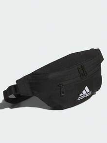 Adidas Essentials Waist Bag, Zipper Closure, Polyester, Unisex Regular Fit, Black - Black - View 4