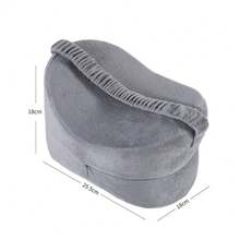 Almohada de espuma de memoria para pierna, almohada para rodilla, cojín para pierna, almohada para pies, cojín para alivio de presión para mujeres embarazadas, cojín para pierna de yoga - Gris - Ver 3