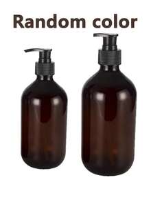 1/2 pièces, Distributeur de savon noir, Bouteille de lotion de comptoir avec pompe, Distributeur de savon liquide pour salle de bain, Récipient à savon pour les mains, Distributeur de pompe de comptoir de salle de bain, Bouteille vide rechargeable pour shampoing, gel douche, revitalisant, Accessoires de salle de bain