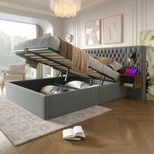 Bed Frames - Gray + Velvet + 180cm*200cm - View 5