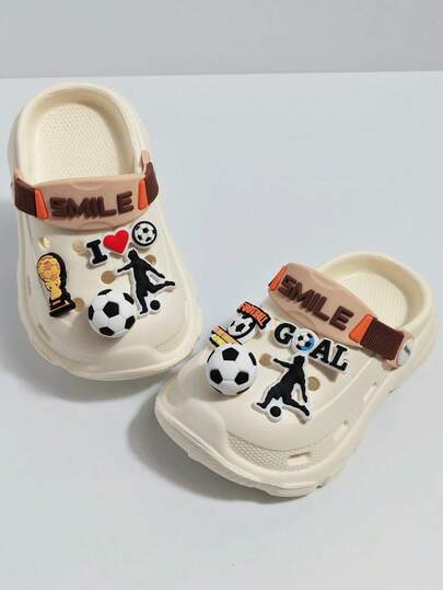 [Summer Baby Essentials] Children's Hole Shoes Summer Boys And Girls Indoor Bathroom Shower [Soft Sole Resistant] Cartoon One-Shoe Two-Wear Sandal Slippers [2025 New Model] Middle And Large Children's Sandal Slippers Outdoor Sports Travel Vacation Street Fashion Baby Sandal Slippers