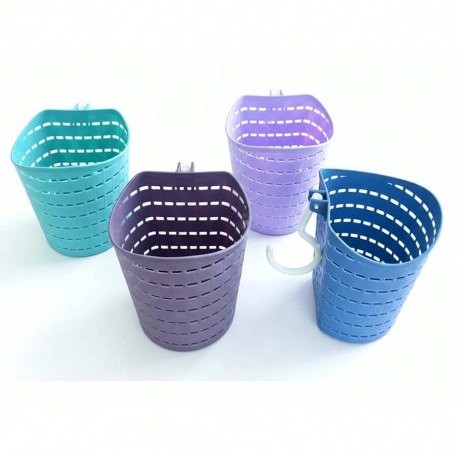 CASAMAX WL nstalación rápida + cesta organizadora plástica con gancho + multiuso ventilada + baño/cocina/escritorio + familia/estudiantes/oficinistas - Multicolor - Ver 1