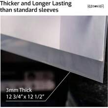 Fundas interiores para discos de vinilo antiesttico - Paquete de fundas internas protectoras para discos de vinilo - Protege tus lbumes - Paquete de 100 fundas exteriores - Ver 8