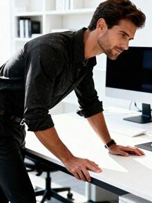 Men's Classic Fashionable Long Sleeve Geometric Print Shirt, European And American Style Business Casual Shirt, Exclusive Design, Versatile And Affordable, Essential For Business And Leisure, Fall