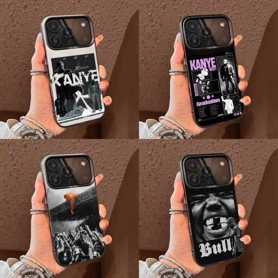 Funda de Teléfono K- Bully para iPhone 17 16 15 14 13 12 11 Ais/Pro/Max/Plus Cubierta Negra de TPU - z5 - Ver 1