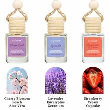 6 Bottles Car Air Hanging Fragrance Oil Diffuser, Car Air Freshener Diffuser For Essential Oils Scents Fragrance Aromatherapy Automobile Diffuser,17 Fragrances All Ages, Long-Lasting Fragrance Car Diffuser,Car Air Freshener - set 7 (6 pack) - 查看 2