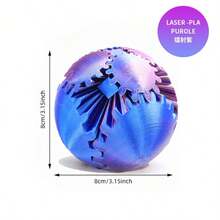 1 Stück ADHS Getriebe Ball 3D gedruckter Getriebe Ball drehbarer Ball Fidget Spielzeug - Reduzierung von Stress und Angst mit Getriebe Ball Fidget Ball - ideal für sensorische Bedürfnisse und, Finger Getriebe Ball - einzigartiges Heim und Büro Dekoration, Partys und kreative Geschenke