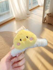 قطعة واحدة من مشبك شعر دب تيدي فرو لطيف، مشبك شعر فتاة حلو، مشبك شعر على شكل حيوان عصري، إكسسوار شعر لموسم الخريف/الشتاء، هدية أساسية، إكسسوار موضة للتنقل اليومي، مشبك شعر على شكل باندا/ضفدع/أرنب/فرخة إكسسوارات شعر للنساء