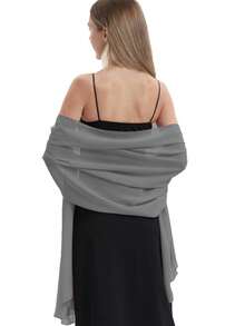 1pc Chiffon Solid Color Casual Versatile Daily Women Scarf Ladies' Solid Color Hijab Chiffon Scarf Suitable For Daily Wear Abaya Accessories Veiled Clothes Women Veil