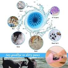 Dog Paw Cleaner For Dogs, Dog Paw Washer, Muddy Paw Cleaner, Pet Foot Cleaner, Dog Paw Protector Kit,Pet Foot Cleaner For Small Medium Large Breed Dogs/Cats - Xanh đậm - Xem 5