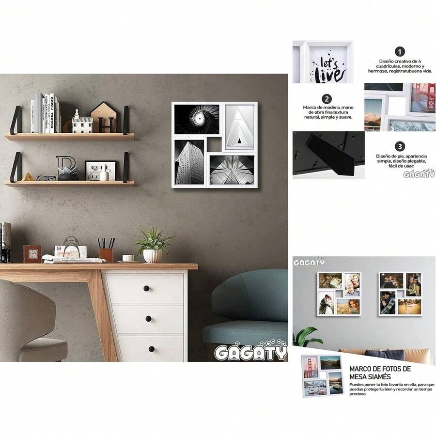 Wall & Tabletop Picture Frames - 白色 - 查看 1