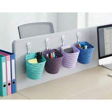 CASAMAX WL nstalación rápida + cesta organizadora plástica con gancho + multiuso ventilada + baño/cocina/escritorio + familia/estudiantes/oficinistas - Multicolor - Ver 4