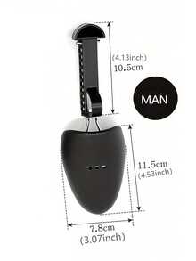 1/5双装可调节黑色塑料鞋撑，PU皮革鞋撑，运动鞋定型器，鞋撑，鞋套，男女通用