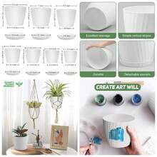 Blanco (blanco rayado) + 7.5+7+6.5+6+ 5.5+ 4.5+3.5 pulgadas