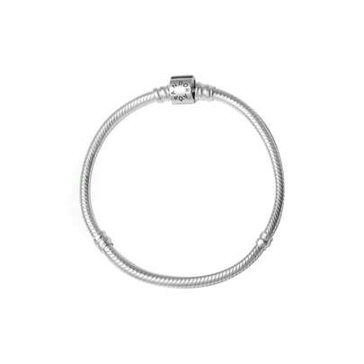  PANDORA Moments Series With Barrel Chain Snake Bracelet Basic DIY Snake Bone Bracelet Couple Basic Bracelet 925 Silver Girlfriend Gift Birthday Gift Christmas Gift Mother's Day Gift