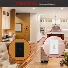 Cubierta duradera de panel de interruptores de policarbonato, superficie brillante resistente a los arañazos, tornillos a juego de color, placa de pared para interruptor de luz eléctrica