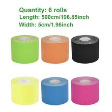 1 Roll Kinesiology Tape, Elastic Supportive Bandage For Muscle, Chest, Knee, Elbow, Fitness Sports Tape