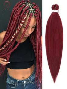 Estensioni per capelli all'ingrosso, trecce in fibra sintetica pre-stirata con effetto ombre yaki