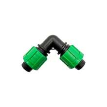 10 - Pack 12 Drip Irrigation Fittings - Universal Barbed Locking Couplings, Elbows Tee 16 - 17mm Drip Tape AG Tubing ELBOW - ELBOW - View 2