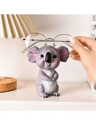 可爱考拉眼镜架 - 趣味桌面收纳架，既能展示眼镜，又能舒缓情绪，提升幸福感