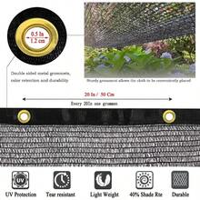 - Tela de sombra 40 para jardn de 10x 15 pies, tela de sombra para invernadero, lona de malla bloqueadora para plantas de jardn, verduras, flores, pepinos, lechuga, tomates, - 6.5X20 pies - Ver 4