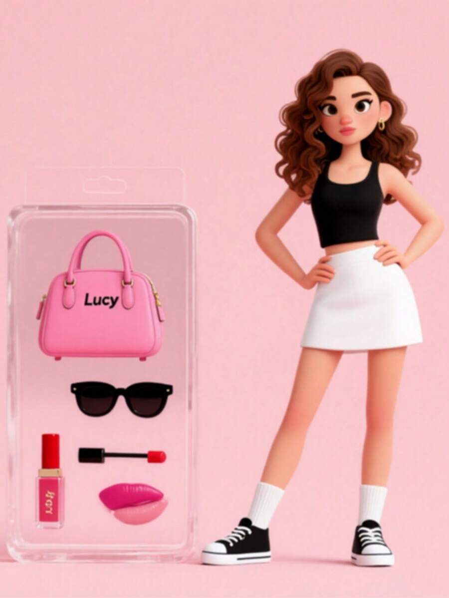 Resin AI Figurine Doll Model Ornament Blind Box Resin Doll Vinyl Doll Replica Accessory Set - Multicolor - View 1