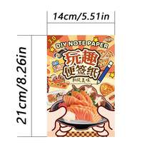 Fun Memo Pad Handmade DIY Food-Themed Origami Puzzle Quirky Personalized Creative Writable Message Note Paper Material Book School Supplies - one-size - View 2