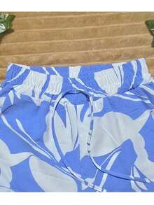 DUNA Fabric Pants With Lining, Pocket And Elastic Waist - Ce - View 3
