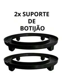 Kit 2 Base Support For Gas Cylinder WITHOUT Wheels - Black - View 3