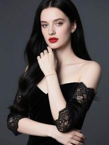 1 Set Of 2pcs Elegant S925 Sterling Silver Double Layer Bracelet, Silver/Gold/Rose Gold Tone, Layered Bracelet, Suitable For Women's Daily Wear And Vacation, Minimalist Niche Design, Hypoallergenic, Great For Valentine's Day, Birthday Gift, Comes With Delicate Gift Box