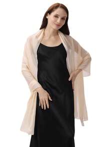 1 件 70*200 厘米纯色轻质女士围巾披肩，适合晚礼服、婚礼宾客、伴娘秋季女士服装 - 彩色 - 查看 19