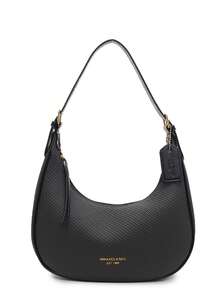 Women's Solid Color PU Leather Shoulder Bag, Multifunctional Crossbody Bag, Suitable For Commuting, Adjustable Strap - Black - View 7
