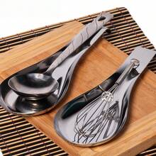 Stainless Steel Spoon Rack - Spatula Spoon Rack, Stainless Steel Tableware, Spoon Rack, Stand, Polished, Plating, Cooking, Modern, Fashionable, Silver - Silver - View 8