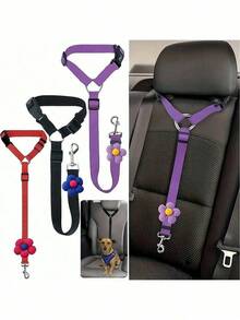 1pc Car Pet Dog Seat Leash, Pet Car Interior Leash, Dog Seat Belt Strap, Dog Seat Buckle, Dog Car Seat Accessories, Christmas Gift Dog Car Seat Car Seat Covers Dog Car Seat Cover Pet Car Seat - Multicolor - View 7