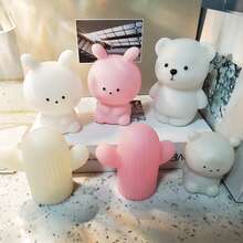 Cute Multi-Shape Small Night Light For Bedroom, Bathroom, Dorm, Atmosphere Lamp, Battery Powered (Non-Rechargeable), Birthday Gift For Girlfriend, Friend - Multicolor - View 12