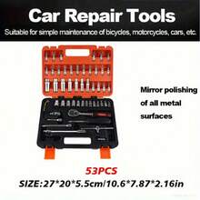 Ferramentas para reparo de automóveis, acessórios para ferramentas de reparo e manutenção automotiva, conjunto de ferramentas para automóveis, ferramentas automotivas especiais, ferramentas mecânicas, reparo de motocicletas, cuidados automotivos "faça você mesmo", conjunto compacto, ferramentas profissionais, aço de alta qualidade, ferramentas confiáveis, conjunto mecânico, profissionais automotivos, mecânicos de automóveis - Multicolorido - Ver 3