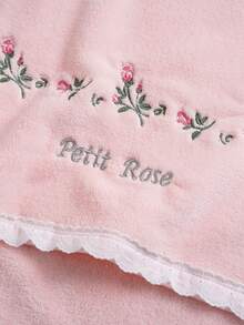 Bộ 3/2/1 khăn tắm thêu hoa bằng vải lông san hô, hoa hồng nhỏ trang nhã, chất liệu microfiber thấm hút tốt, mềm mại, thích hợp cho phòng tắm, khách sạn, phòng tập thể dục, du lịch, quà tặng, salon, thể thao, ngoài trời, bãi biển, trường học, chuẩn bị năm học mới, phụ kiện du lịch, đồ dùng thiết yếu tại nhà, khăn tắm, chăm sóc da. - Hồng - Xem 10