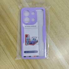 Hadaasi 1pc Soft TPU Bumper + Hard PC Back 2-In-1 Full Coverage Transparent Phone Case With Front Screen Protector, Compatible With IPhone 17 Pro/17 Pro Max/Air/17/16/16E/16 Pro Max/15/14/13/12/11 Pro Max/Plus/SE2/SE3, Galaxy M36/S25 FE, 12/13C/12C/Note 12 Pro/NOTE14 PRO+/NOTE13 PRO/NOTE13 PRO+, POCO M6 PRO, Reno14 Pro/Reno14 F, Hot 60 Pro/Hot 60 Pro+ - Mauve Purple - View 50