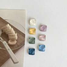 12 piezas/8 piezas/7 piezas Imanes de nevera con ondas de agua - Imanes de tablero de fotos redondos y cuadrados, adecuados para notas de pizarra blanca, decoración del hogar creativa y juegos de regalos, aplicables para la cocina y la oficina - Multicolor - Ver 6