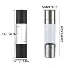 1pc Manual Dual-Head Spice Grinder - Heavy Duty Structure, Transparent Window, Suitable For Kitchen, Restaurant, Home - No Electricity Needed, Easy To Clean Seasoning Bottle, Kitchen Essential, Modern Design, Durable Plastic, Salt & Pepper Mill, Cooking Enthusiast
