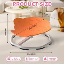 Children's Exercise Rotating Toy, Children's Rotating Chair, Birthday Gift BodyCoordination Training Chair, NonSlip Sensory Toys 360° SpinningChair For Kids Aged,4-12, Improving Kids PhysicalFitness - Orange - View 6