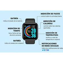 Reloj Inteligente Smartwatch para IOS y Andriod - Negro - Ver 5