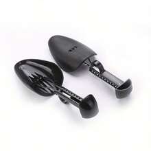 1/5双装可调节黑色塑料鞋撑，PU皮革鞋撑，运动鞋定型器，鞋撑，鞋套，男女通用